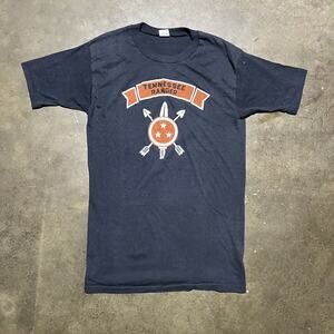 Vintage 70s Tennessee Ranger Black Faded T-Shirt